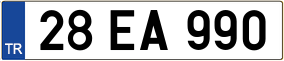 Trailer License Plate